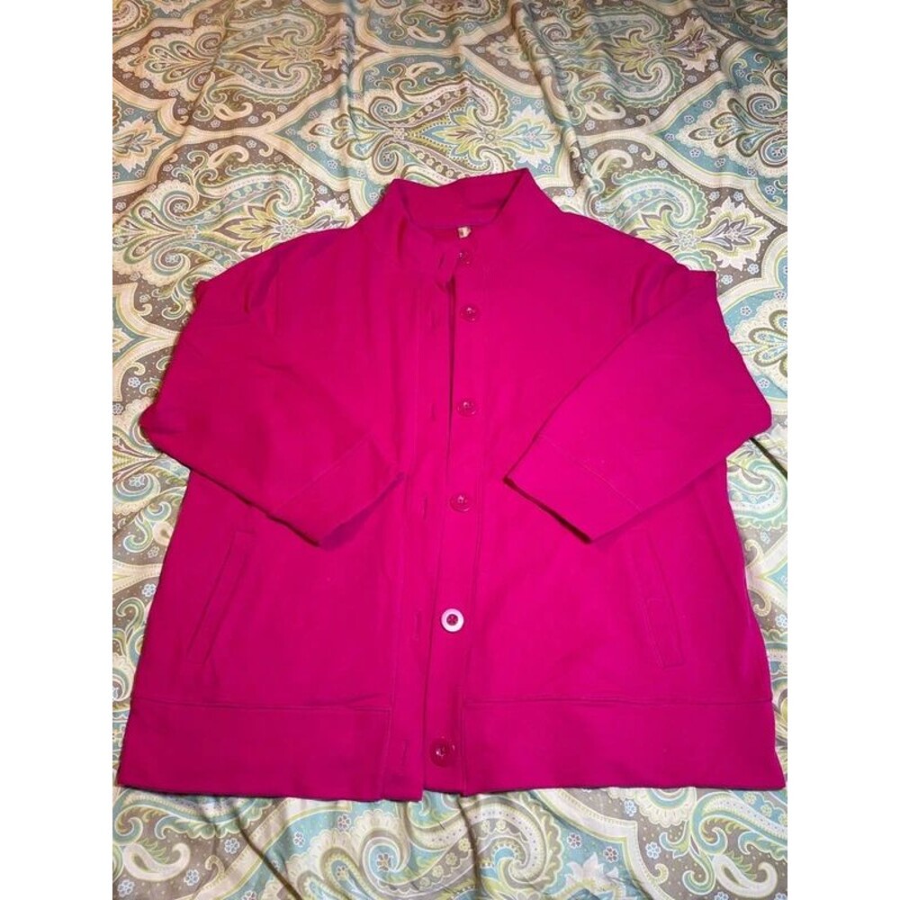 White Stag Pink Button Front Jacket